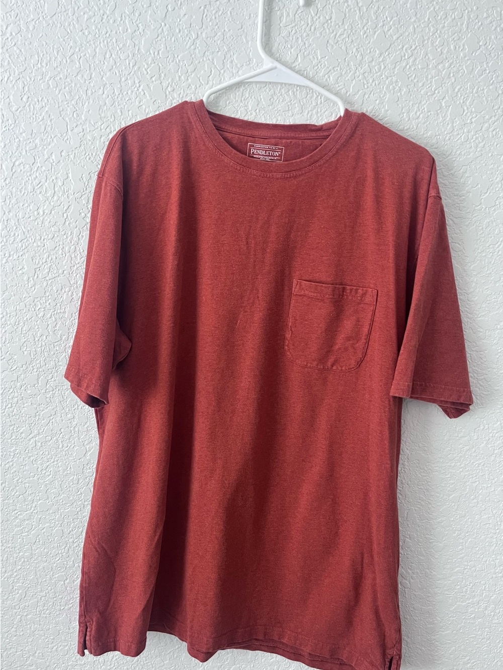 Pendleton Men's XL Pocket T-Shirt — Rust Orange